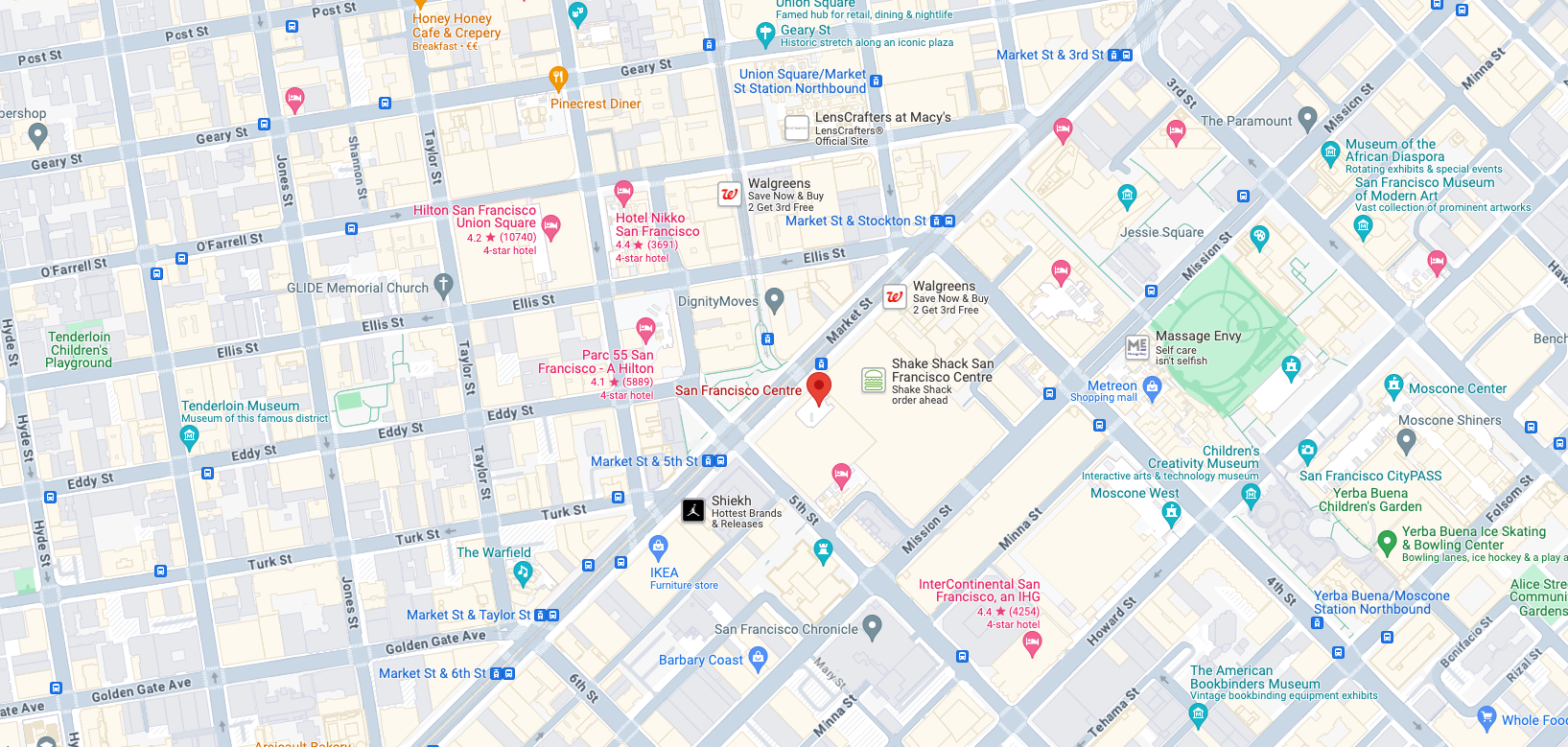 Map of Central, Hong Kong